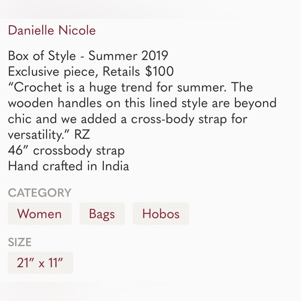 Danielle Nicole Black Macrame Boho Fringe Crochet… - image 5